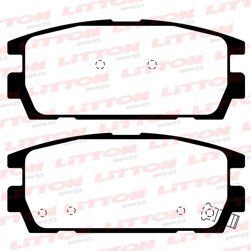 LITTON PASTILLAS FRENO TRAS. HYUNDAI TERRACAN HP TOYOTA PREVIA 2.4I 4WD 97/00