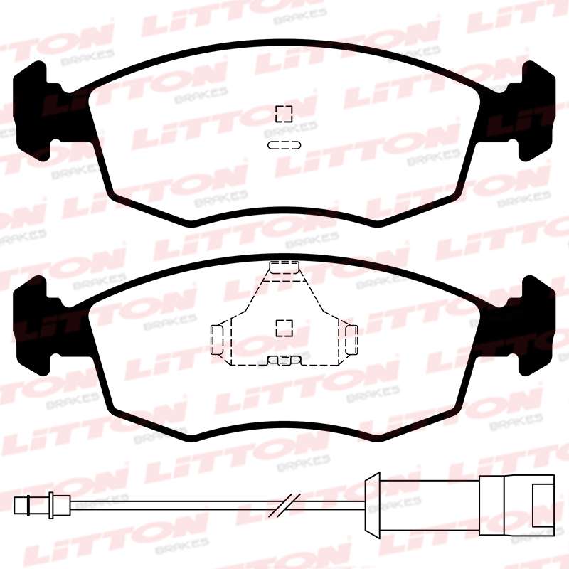 LITTON PASTILLAS FRENO DEL. FORD ESCORT IV - V - VI - VII GRANADA 2.0 - 2.5 ORION III - IV SIERRA II VW GOL POINTER POLO