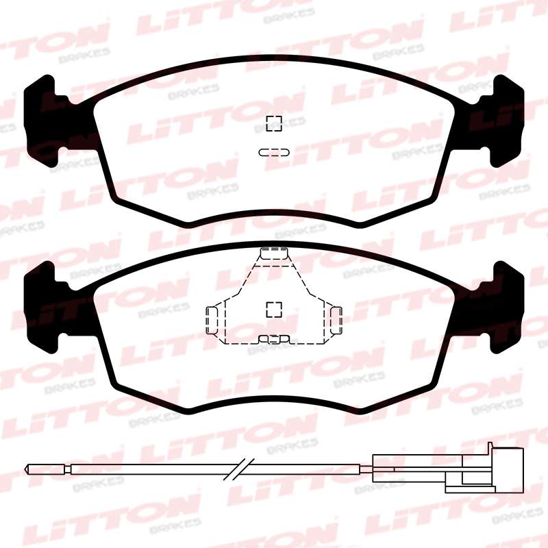 LITTON PASTILLAS FRENO DEL. ALFA ROMEO 145 1.8 - 146 FIAT PALIO WEEKEND  1.6 - 1.7 SIENA 16V TEMPRA 16V- 8V TIPO 2.0 16V UNO TURBO 
