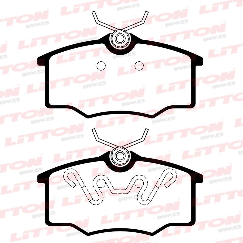 LITTON PASTILLAS FRENO DEL. CHEVROLET CORSA 1.0 - 1.4 - 1.6 PICK-UP / IPANEMA KADETT 1.8 - 2.0 FORD ESCORT VW GOL 1.0 ESPECIAL / GOL 1.6 - 1.8 PARATI 1.0 16V SAVEIRO 1.6 - 1.8 - 2.0 