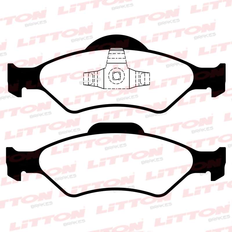 LITTON PASTILLAS FRENO DEL. FORD COURIER 1.3 I - 1.8 FIESTA COURIER III -IV- V  1.3- 1.4- 1.6 KA 1.3 I 96/