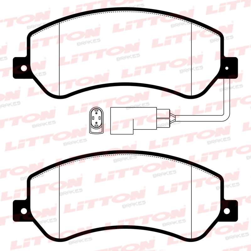 LITTON PASTILLAS FRENO DEL. FORD TRANSIT 1.8- 2.2- 2.4 TDCI FWD-4WD 