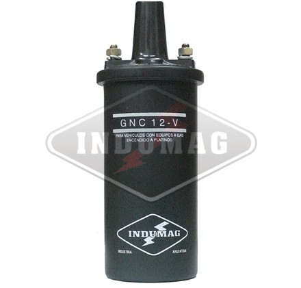 INDUMAG BOBINA ENC.UNIVERSAL 12V S/RESISTOR (PLATINO) PARA GNC