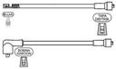 [1165.0648] PRESTOLITE CABLE BUJIA P 505 SR 2.0 <1989 CAP.ACODADO