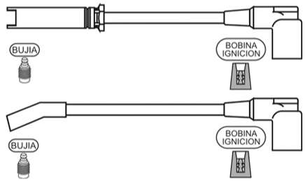 PRESTOLITE CABLE BUJIA DAEWOO LANOS SE-SX 1.4 1.5 1997> DELCO