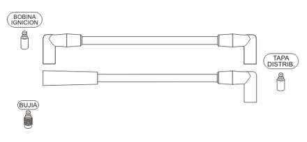 PRESTOLITE CABLE BUJIA CHRYSLER CHEROKEE 4 CIL 2.5L 1994