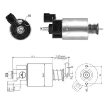 ZM SOLENOIDE TOYOTA ETIOS 12V  