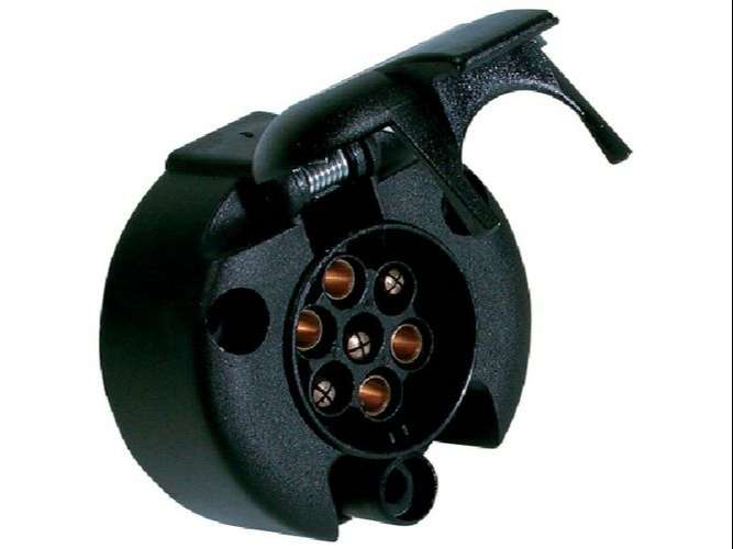 NOSSO ENCHUFE P/ACOPLADO 12V FICHA HEMBRA 7 SALIDAS TERMOPLA  