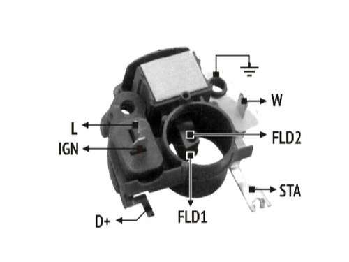 NOSSO REGULADOR VOLTAJE T/MITSUBISHI 12V  