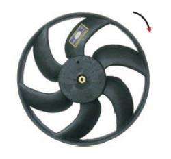 OMER PALA CLIO II BAJA GAMA 298 MM 6 ASPAS 29.8CM  