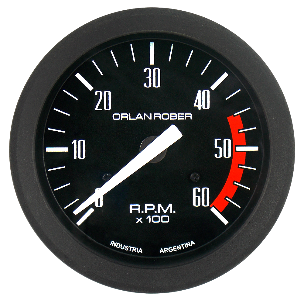 OR TACOMETRO 12/24V 6000 RPM DIESEL 80MM *CLASSIC*
