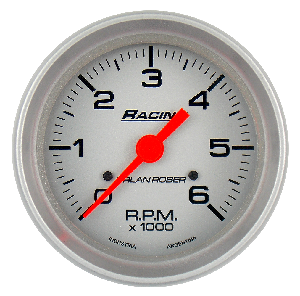 OR TACOMETRO 12V 6000RPM DIESEL 80MM *PLATA*