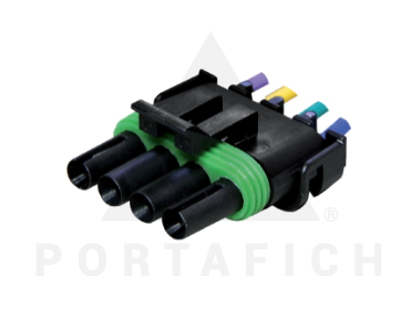 PORTAFICH FICHA 4 VIAS INYECCION ELECTRONICA CONTRAFICHA1020  
