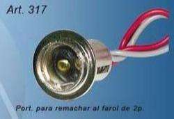 PORTAFICH PORTALAMPARA UNIV. PARA REMACHAR FARO 2 POLOS  