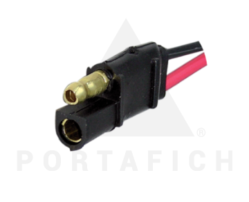 PORTAFICH FICHA 2 VIAS ELECTRO HEMBRA/MACHO 3MM  
