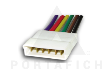PORTAFICH FICHA 4 VIAS HEMBRA TERM 2.8MM  