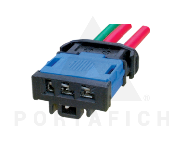 PORTAFICH FICHA 3 VIAS CIRCUITO LUCES TRAS. FORD-VW  