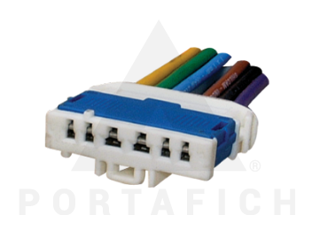 PORTAFICH FICHA 6 VIAS CIRCUITO LUCES TRAS. VW  