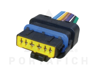 PORTAFICH FICHA 6 VIAS VANO MOTOR HEMBRA PEUG-CITR  HDI  