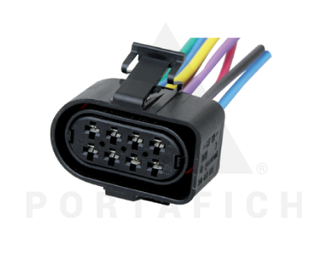 PORTAFICH FICHA 8 VIAS OPTICA POLO-CADDY  
