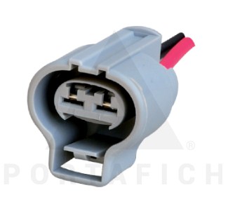 PORTAFICH FICHA 2 VIAS BULBO Y SENSOR RENAULT  