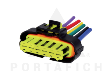 PORTAFICH FICHA 6 VIAS PEDAL ELECTRONICO PALIO-SIENA-UNO  