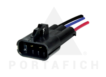 PORTAFICH FICHA 3 VIAS MOTOR ELECTRO FIAT-GM  