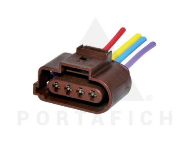 PORTAFICH FICHA 4 VIAS SENSOR HEGO VW GOL IV-UP  