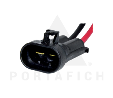 PORTAFICH FICHA 2 VIAS ELECTOVENTILADOR FIAT  