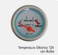 REIMOTOR TERMOMETRO BLANCO ELECTRICO 12V C/BULBO 52MM
